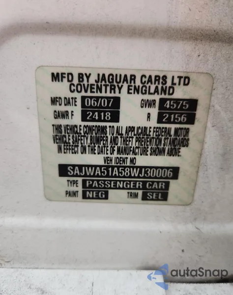 SAJWA51A58WJ30006